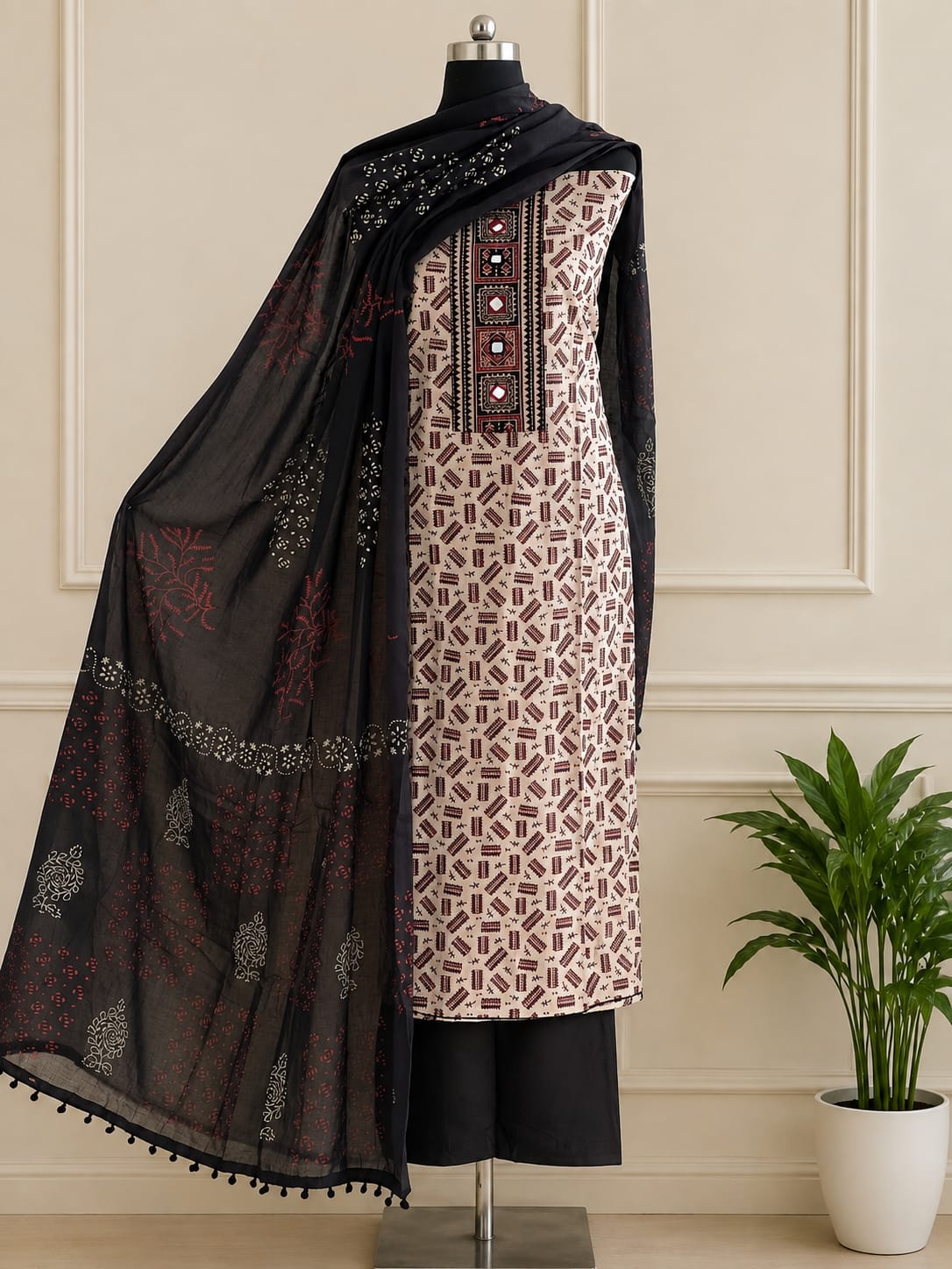 COTTON UNSTICHED 3 PC SET