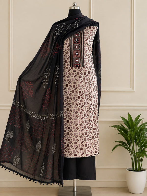 COTTON UNSTICHED 3 PC SET