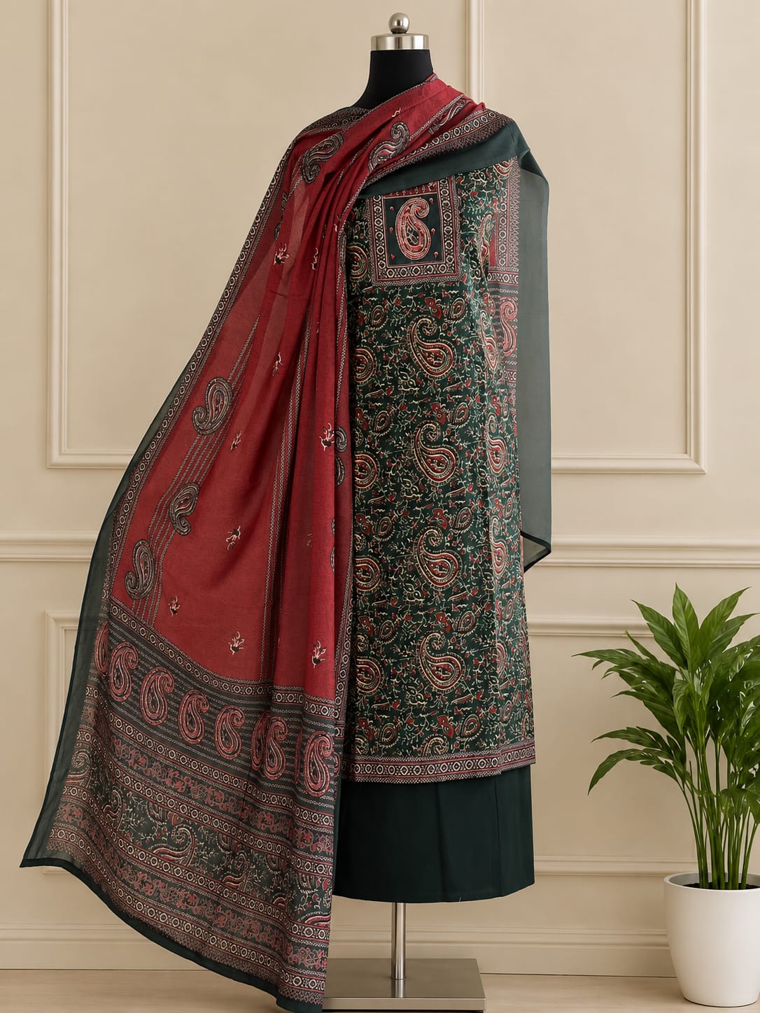 COTTON UNSTICHED 3 PC SET