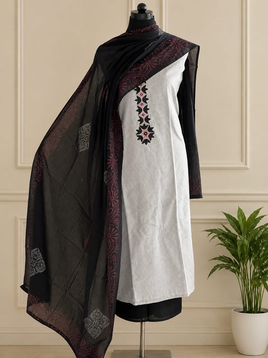 COTTON UNSTICHED 3 PC SET