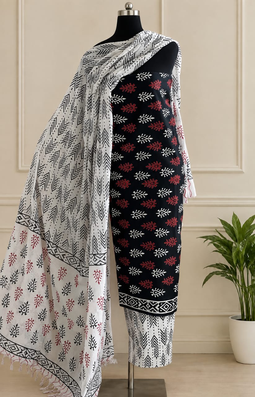 COTTON UNSTICHED 3 PC SET