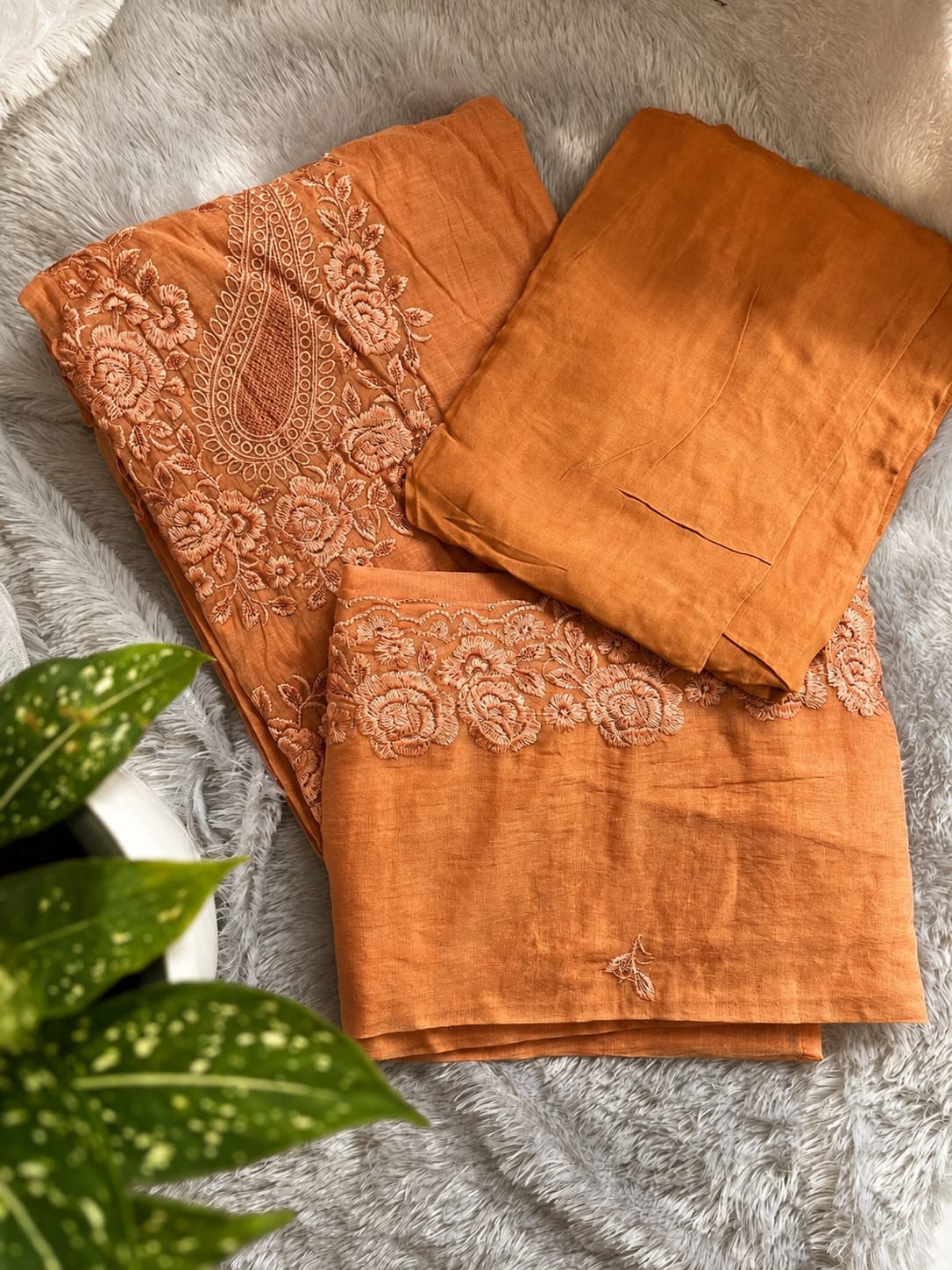 MUL SILK UNSTICHED 3 PC SET