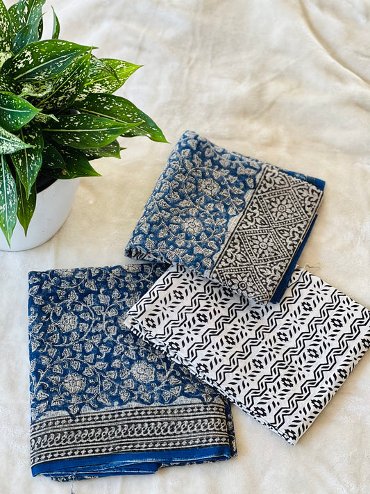 PURE COTTON UNSTICHED 3 PC SET