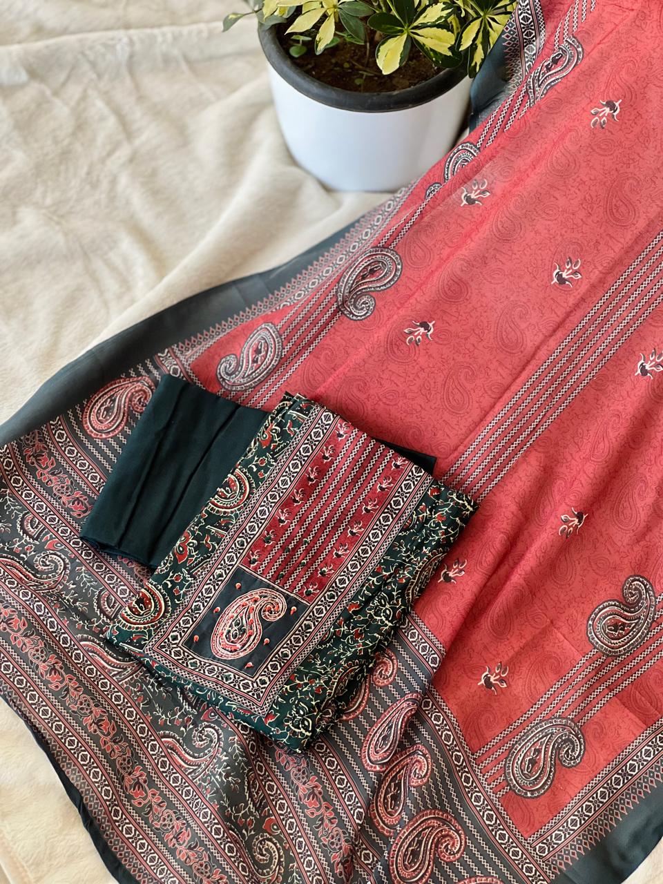 COTTON UNSTICHED 3 PC SET